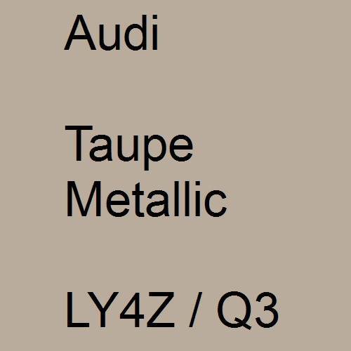 Audi, Taupe Metallic, LY4Z / Q3.